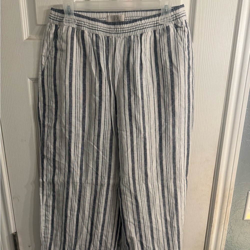 Loft linen pants , Wide leg